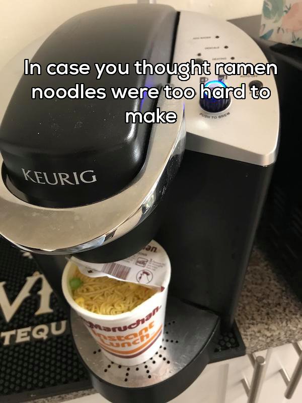 small appliance - In case you thought ramen noodles were too hard to make Keurig Tequ