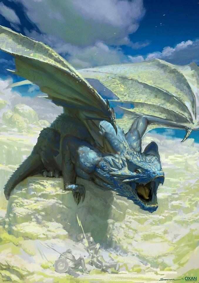fantasy dragon art - Oxan