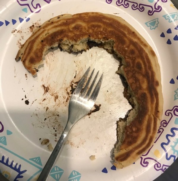 crust of a pancake