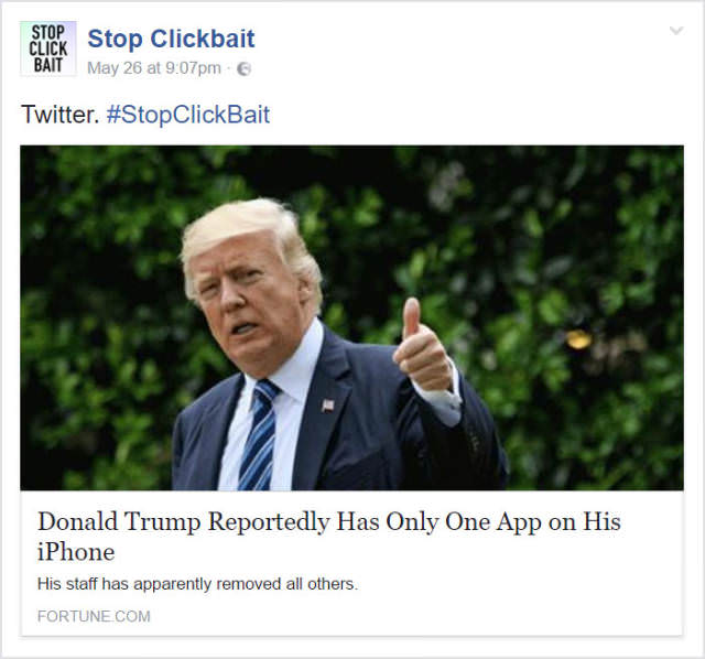 29 Posts From Stop Clickbait That Did Everyone a Favor.