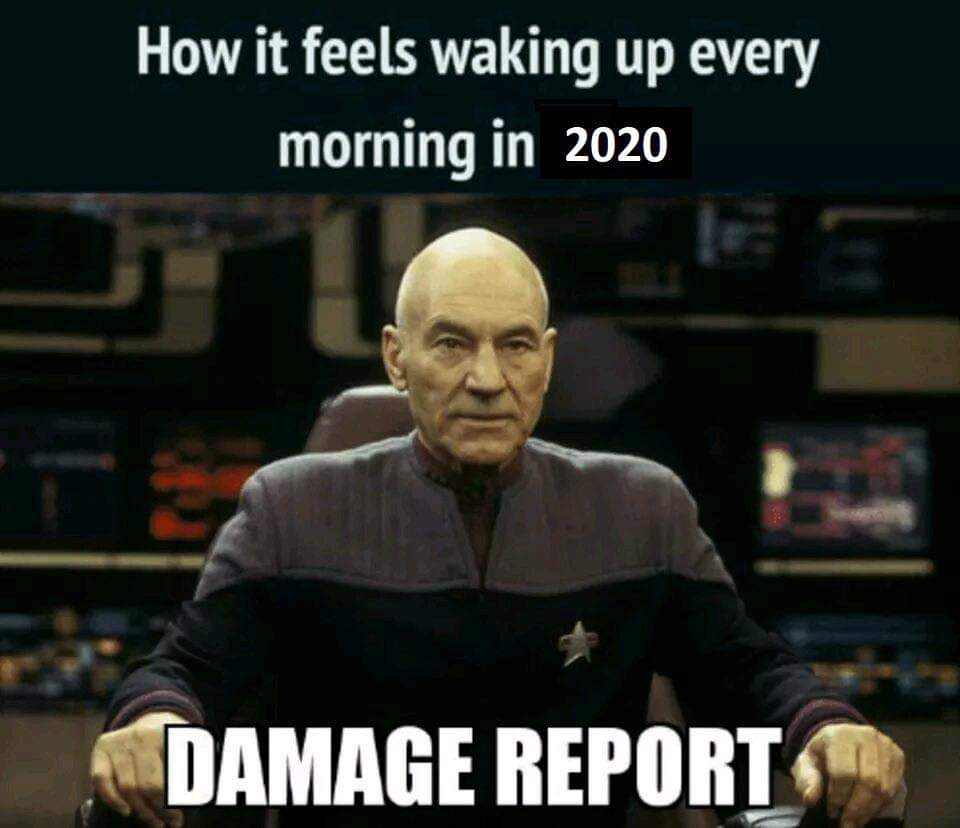 captain jean luc picard - How it feels waking up every morning in 2020 Damage Report