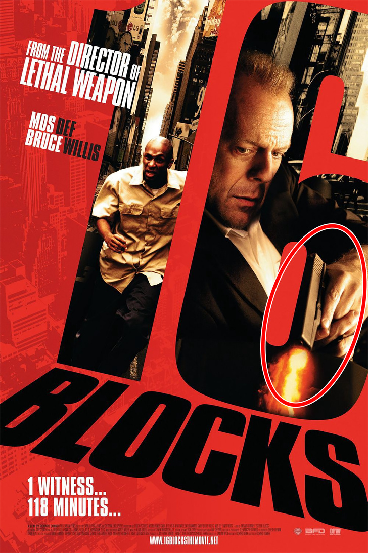 16 blocks movie poster - Ine Director Lethal Wead Mos Bruce Willis 1 Witness.. 118 Minutes... Wicht