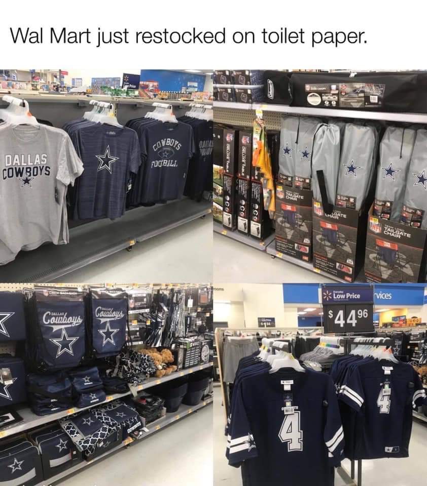 boutique - Wal Mart just restocked on toilet paper. Cowboy Dallas Cowboys Fog'Bali Bate Ta Low Price vices Dallas Cauhaus Courhous |$4496