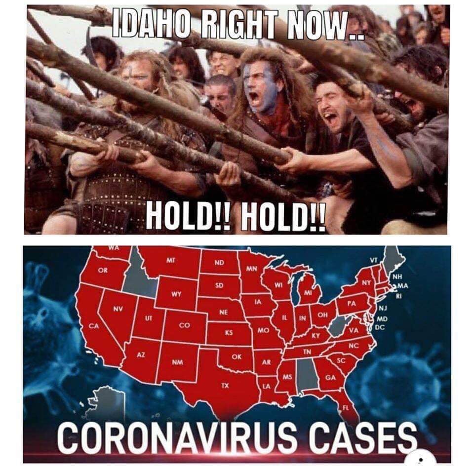 braveheart watch - Idahoright Now.. Hold!! Hold!! Nh Nv Ne Oh Vamd Va Dc Ks Mo Nc Nm Ar Ga 1x Toms Coronavirus Cases