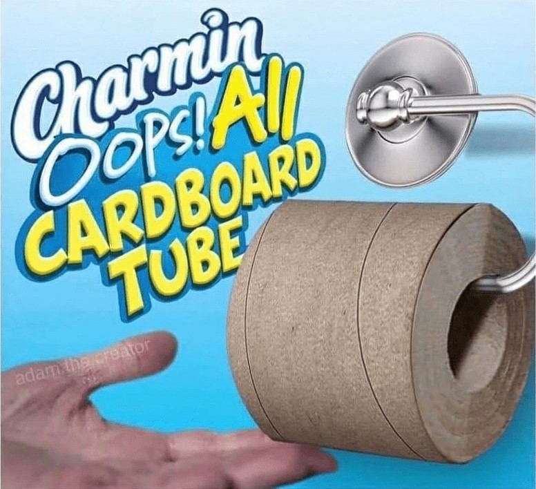 oops all cardboard roll - Cardboard Tube ada