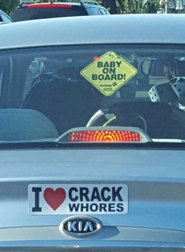 baby on board sign - Baby Board! On Crack Whores