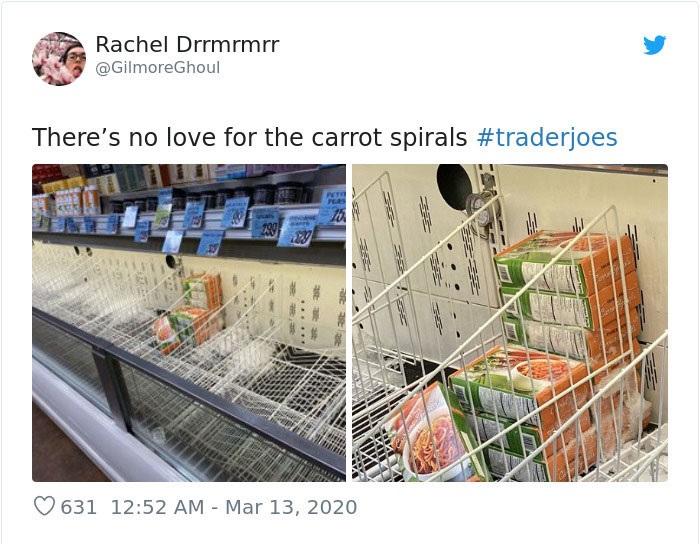 Rachel Drrmrmrr Ghoul There's no love for the carrot spirals 631