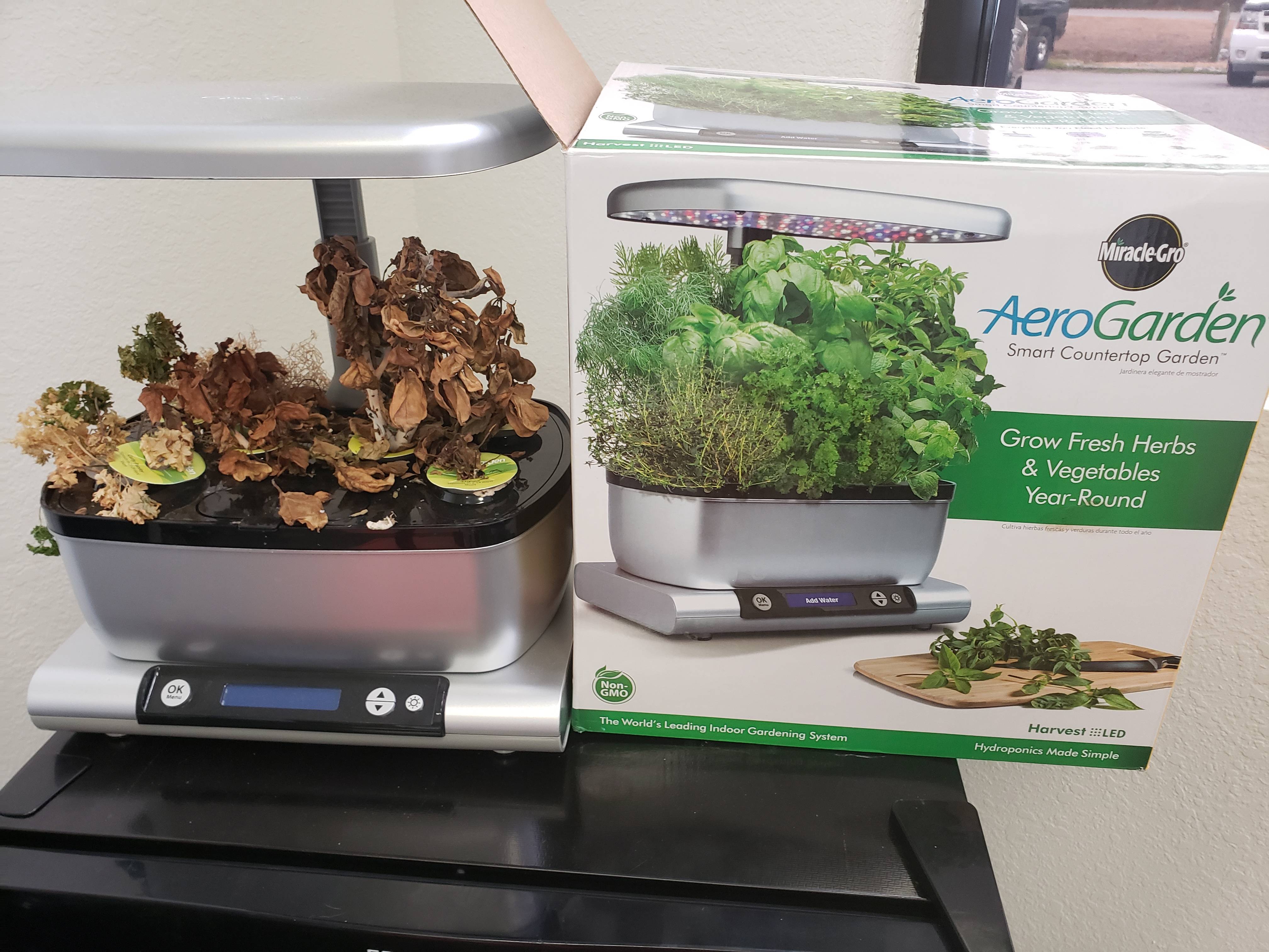 leaf vegetable - Miradero AeroGarden 5mart Countertop Garden Grow Fresh Herbs & Vegetables Year Round The W orr i Harvest Led s Monte Sample