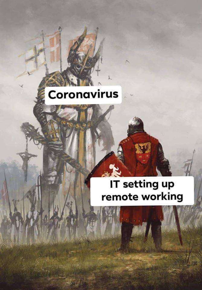 borderlands destiny meme - Coronavirus It setting up remote working