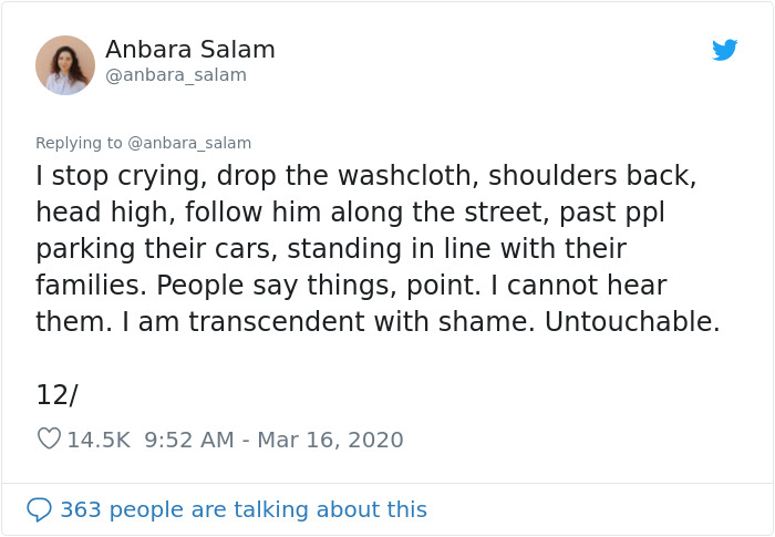 usability testing email - Anbara Salam I stop crying, drop the washcloth, shoulders back, head high, him along the street, past ppl parking their cars, standing in line with their families. People say things, point. I cannot hear them. I am transcendent w