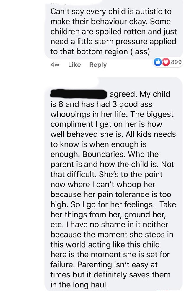 document - Can't say every child is autistic to make their behaviour okay. Some children are spoiled rotten and just need a little stern pressure applied to that bottom region ass 4w 0899 agreed. My child is 8 and has had 3 good ass whoopings in her life.