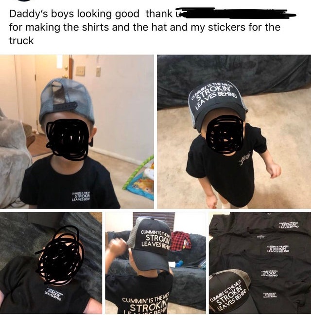 cap - Daddy's boys looking good thank the for making the shirts and the hat and my stickers for the truck Cumministri Strokn Leaves Bei Ako co Cummin Is The Mess Cummin Is Then Strokin Hereh