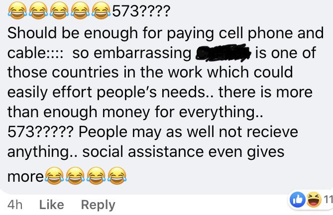 material - aaga 573???? Should be enough for paying cell phone and cable... so embarrassing is one of those countries in the work which could easily effort people's needs.. there is more than enough money for everything.. 573????? People may as well not r