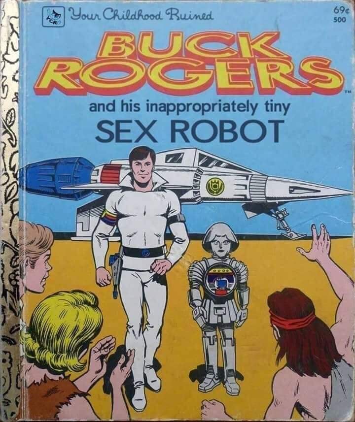 twiki and a penis - 69 500 Your Childhood Ruined Buck Rogers and his inappropriately tiny Sex Robot Ciuggi Ch