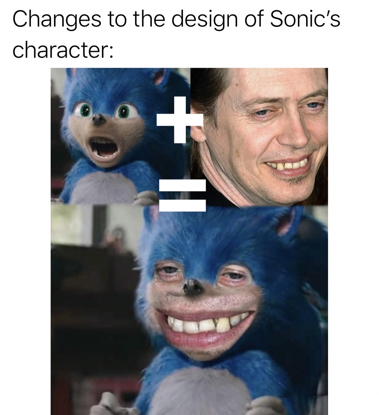 steve buscemi - Changes to the design of Sonic's character