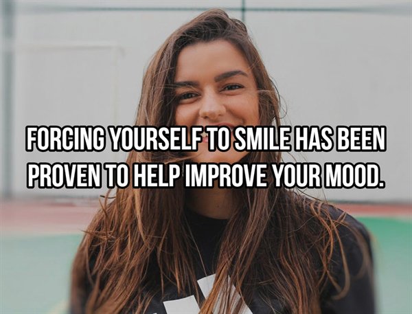 long hair - Forcing Yourself To Smile Has Been Provento Help Improve Your Mood.