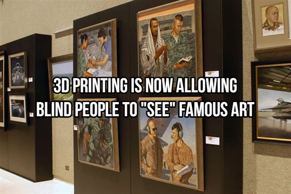 display case - 3D Printing Is Now Allowing 1. Blind People To "See" Famous Art