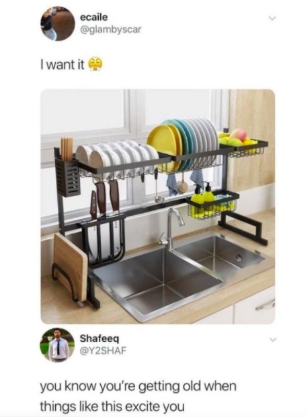 dish drying rack - ecaile I want it Shafeeq you know you're getting old when things this excite you