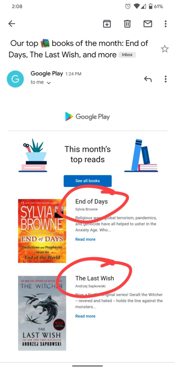 top books of the month - End of Days, The Last Wish