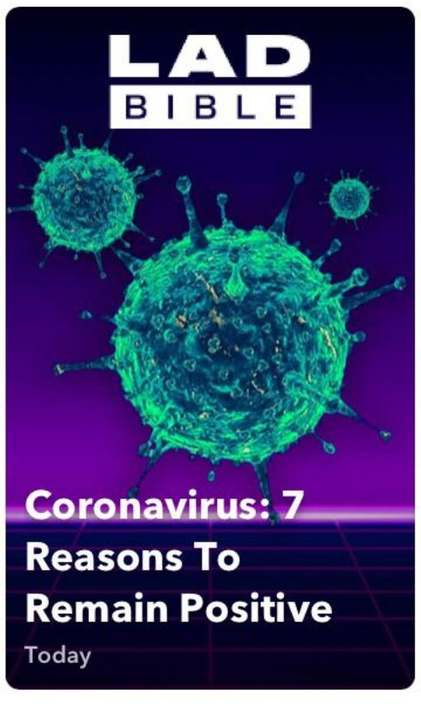 Lad Bible Coronavirus 7 Reasons To Remain Positive Today