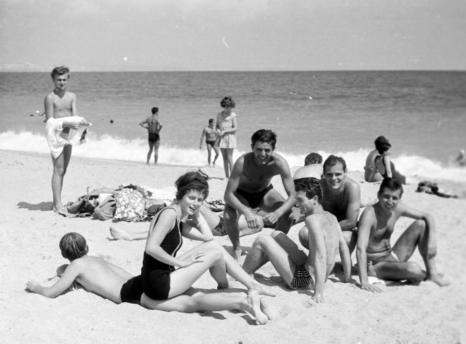 On the beach, Várna, 1963.