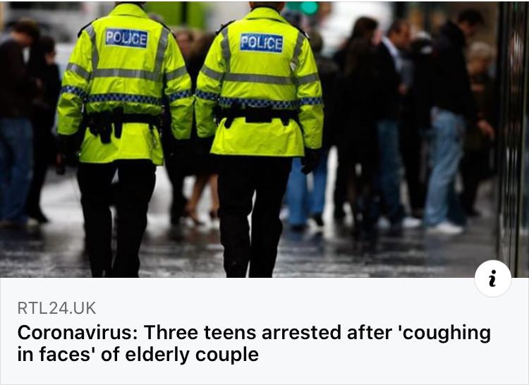 scottish police - Police Police RTL24.Uk Coronavirus Three teens arrested after 'coughing in faces' of elderly couple