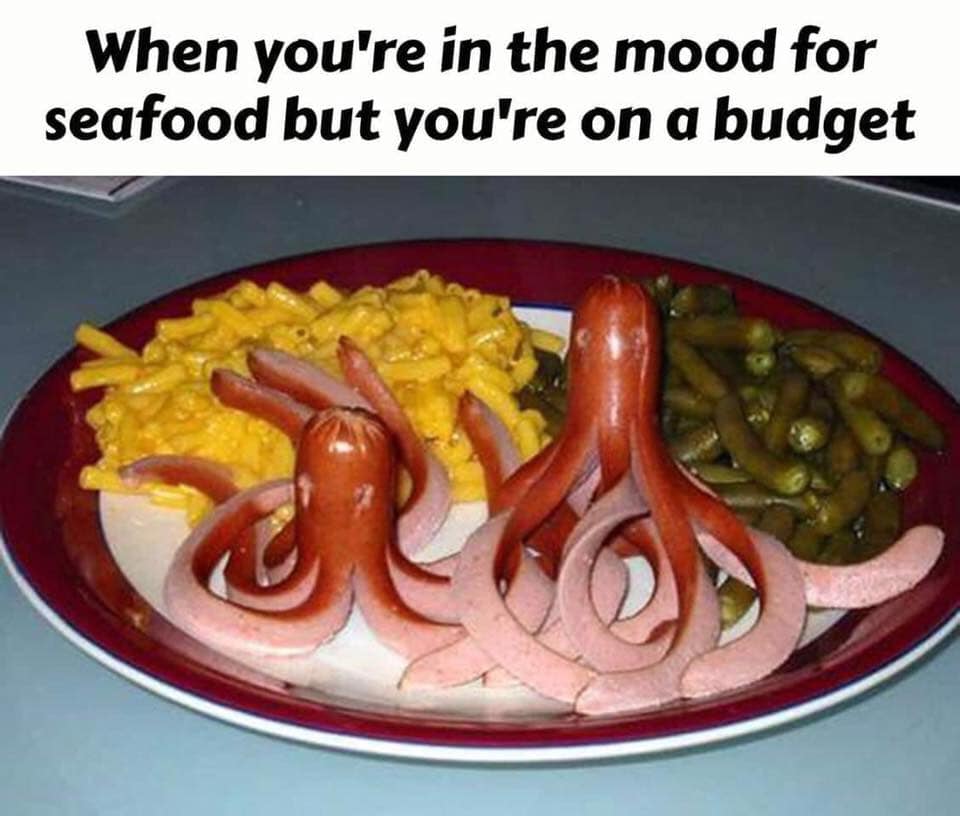 redneck dinner - When you're in the mood for seafood but you're on a budget