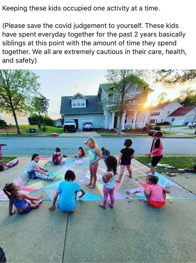 leisure - Keeping these kids occupied one activity at a time. Please save the covid judgement to yourself. These kids have spent everyday together for the past 2 years basically siblings at this point with the amount of time they spend together. We all ar