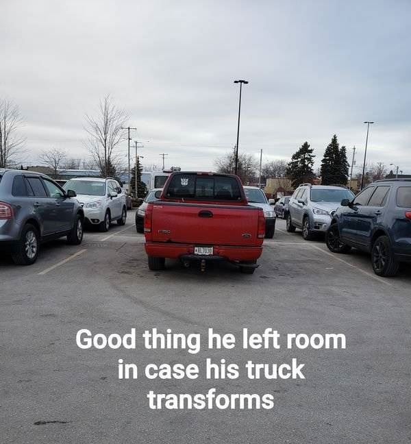 family car - Badid Good thing he left room in case his truck transforms