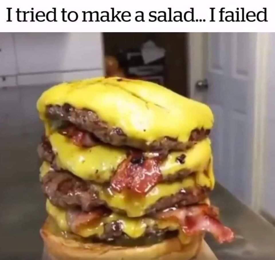 fast food - I tried to make a salad... I failed