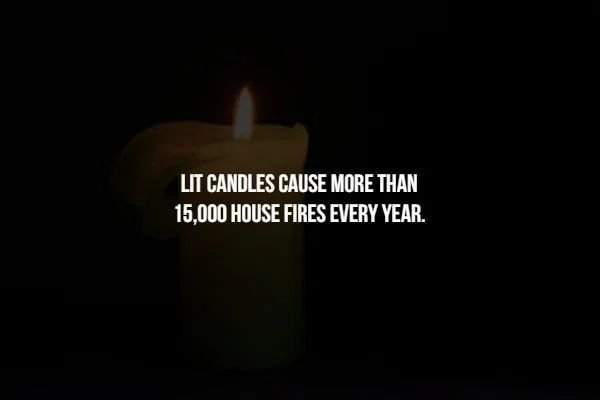 candle - Lit Candles Cause More Than 15,000 House Fires Every Year.