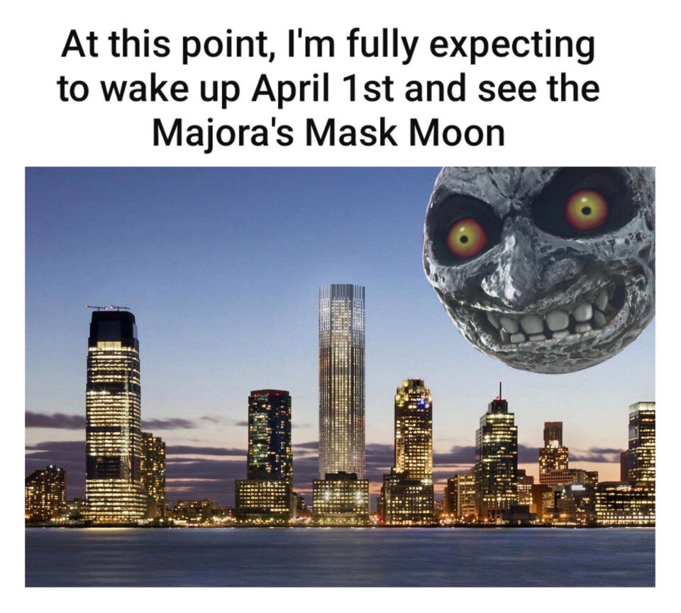 At this point, I'm fully expecting to wake up April 1st and see the Majora's Mask Moon