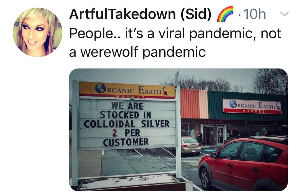 display advertising - Artful Takedown Sid .10h v People.. it's a viral pandemic, not a werewolf pandemic Rganic Earth Market Rganic Earths We Are Stocked In Lloidal Silver 2 Per Customer