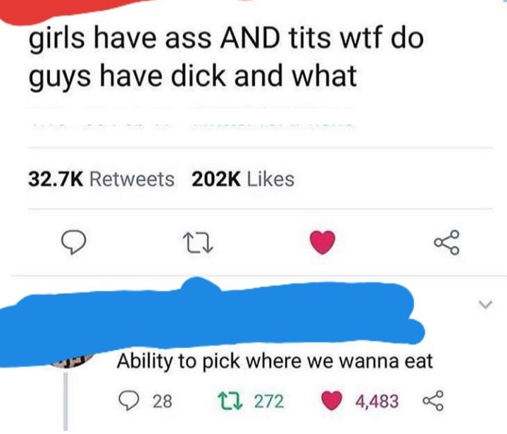 minnesota funny - girls have ass And tits wtf do guys have dick and what Ability to pick where we wanna eat 9 28 27 2724,483 x