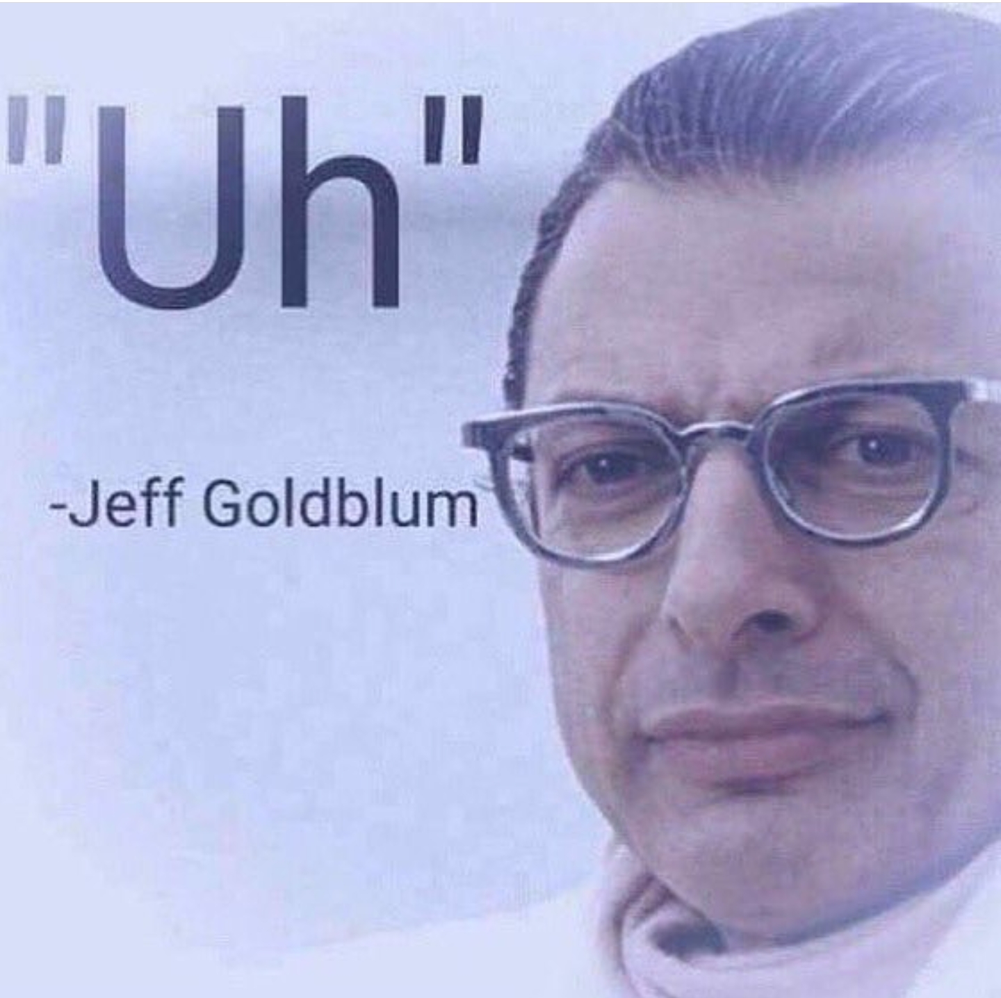 jeff goldblum reaction - "Uh" Jeff Goldblum