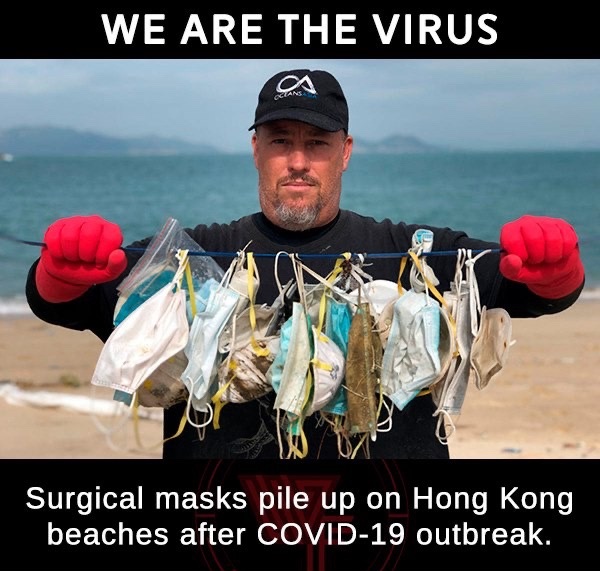 masks ocean - We Are The Virus Surgical masks pile up on Hong Kong beaches after Covid19 outbreak.