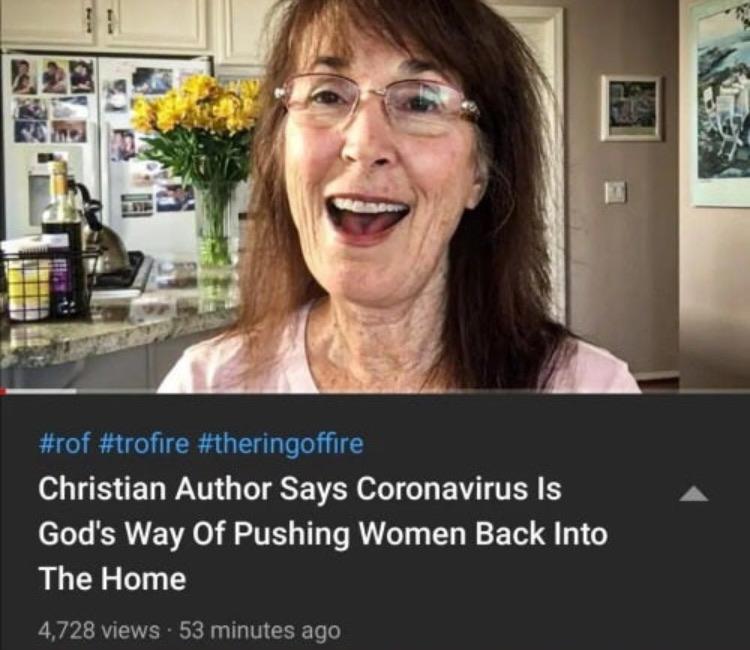 glasses - , Christian Author Says Coronavirus is God's Way Of Pushing Women Back Into The Home 4,728 views. 53 minutes ago