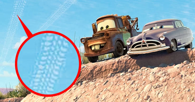 cars mater and doc - Cars animated movie showing tire tread clouds