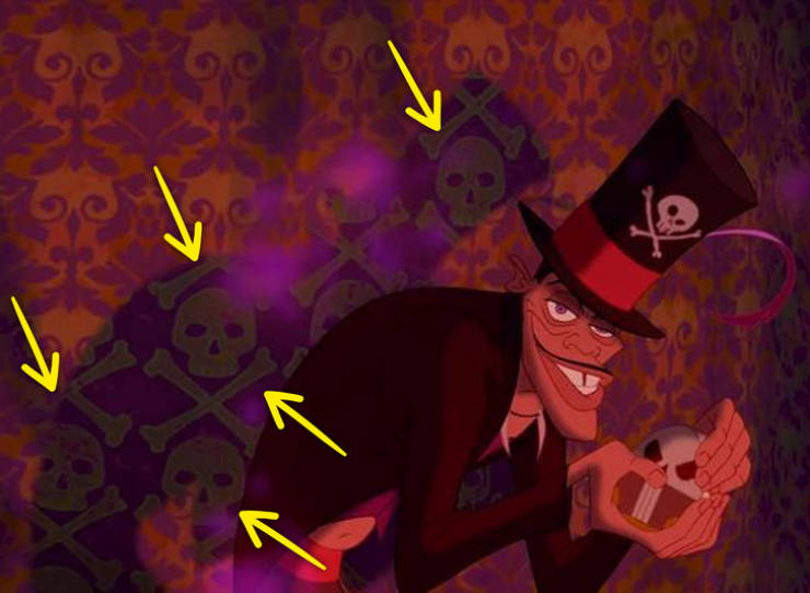 dr facilier skull and crossbones - Princess and the Frog animated movie