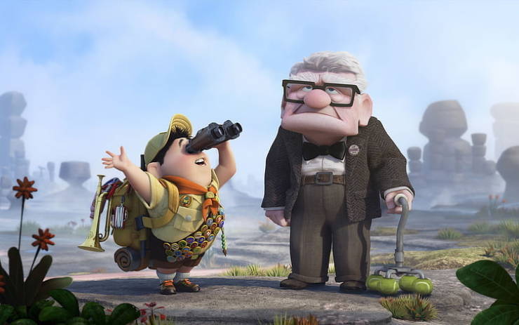 up animated movie - Carl and Russell