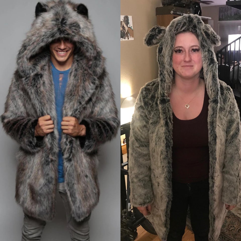 mens oversized faux fur coats