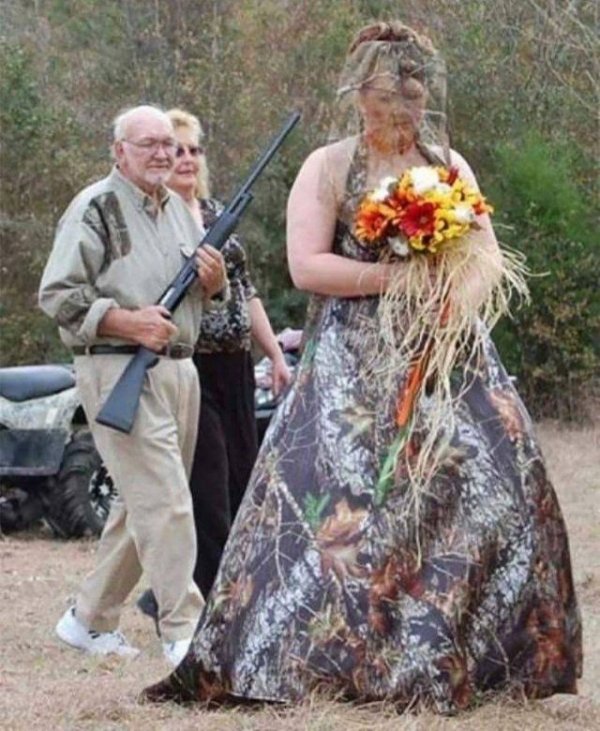 redneck shotgun wedding