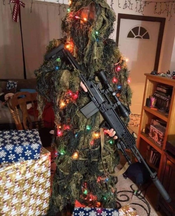 christmas ghillie suit