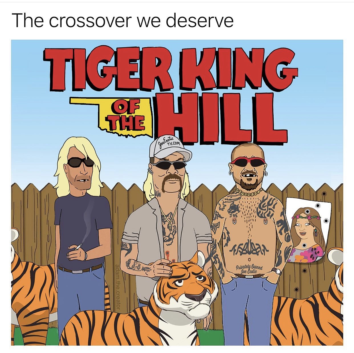 cartoon - The crossover we deserve Tiger King es