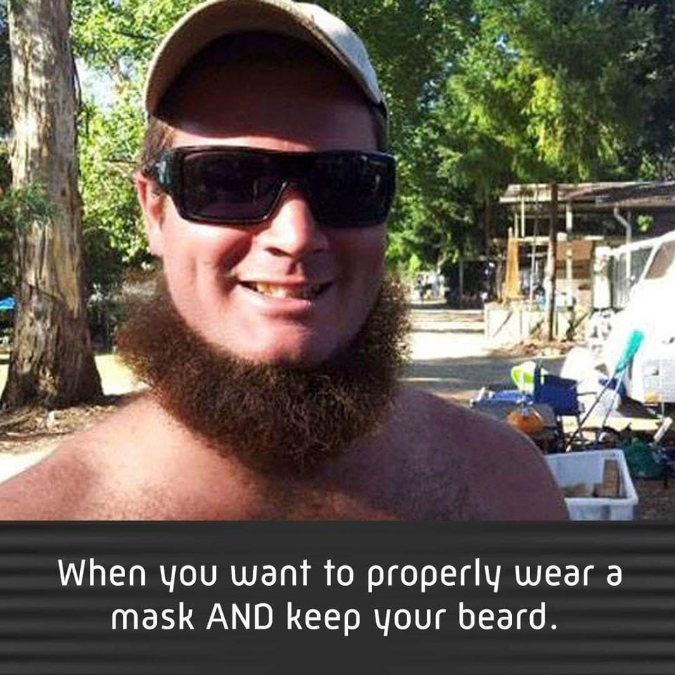 beard - When you want to properly wear a mask And keep your beard.