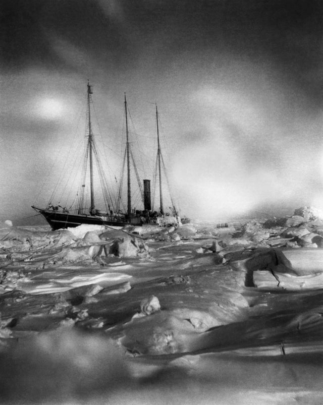 Ninety Degrees North, Arctic Ocean, 1909. This photo was taken by Robert E. Peary, the first person to reach the North Pole.