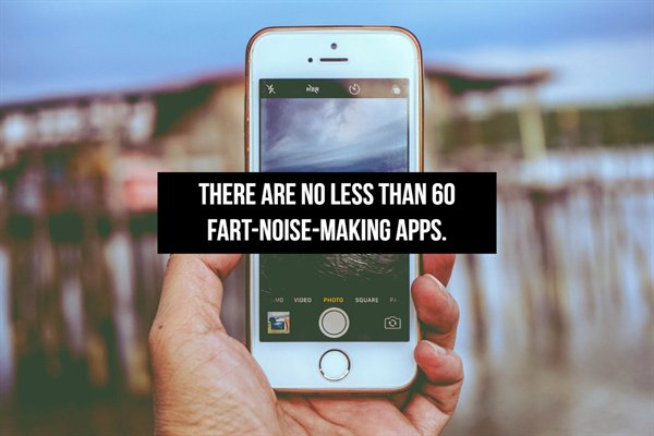 There Are No Less Than 60 FartNoiseMaking Apps. Mo Voco Pore Square