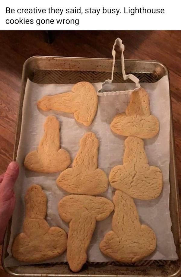 lighthouse cookies - Be creative they said, stay busy. Lighthouse cookies gone wrong