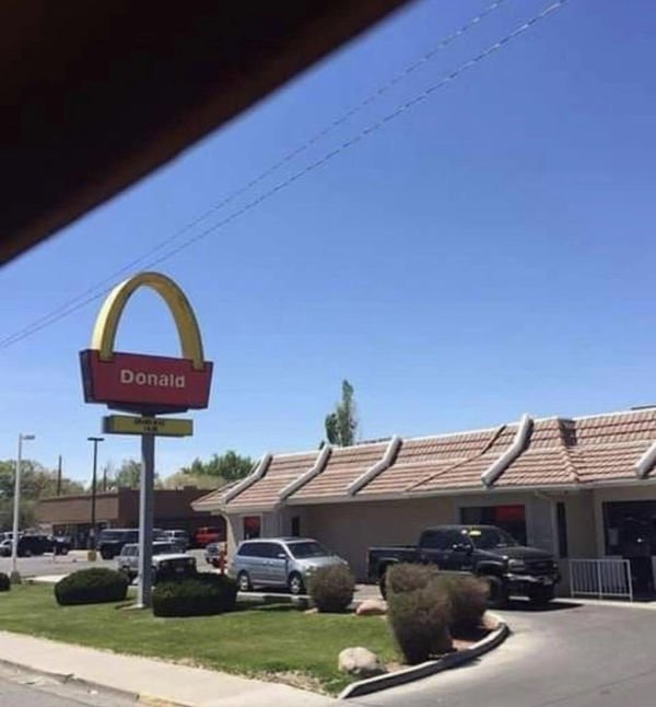 mcdonalds donald sign - Donald