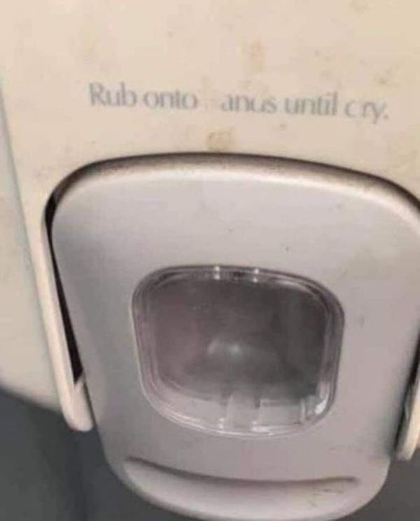 Hand sanitizer - Rub onto anus until cry.